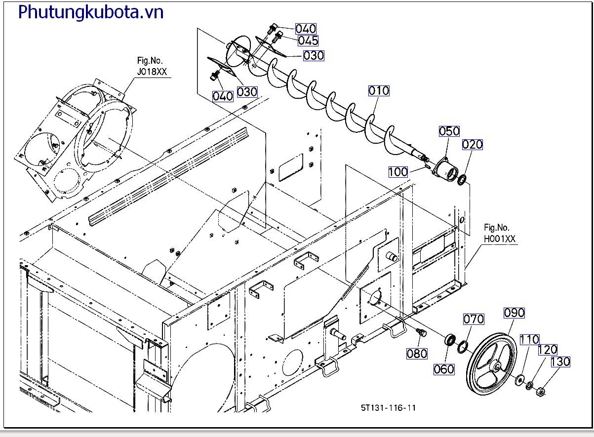 Trục máy khoan ngang thứ 2